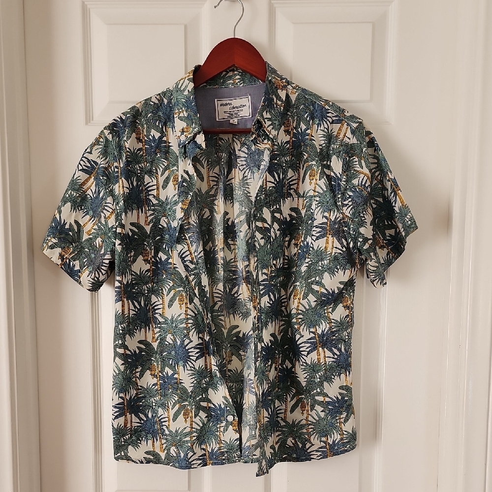 Modern Liberation Tropical Palm Tree Shirt - Size M
